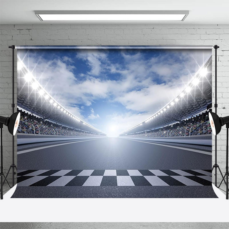 Aperturee - Blue Sky Game Stand Arena Sports Olympia Hintergrund