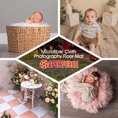 Aperturee - Braune Sägemehl Holz Fußmatten für die Fotografie