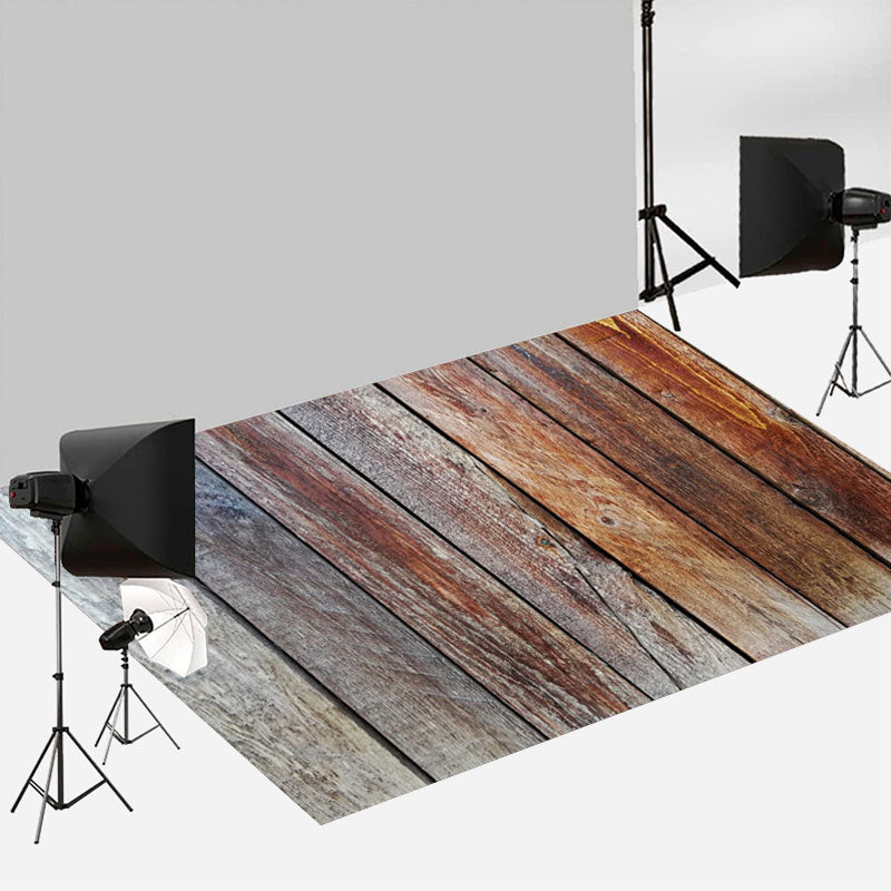 Aperturee - Rustikale abblätternde Farbe Holzstruktur Bodenhintergrund