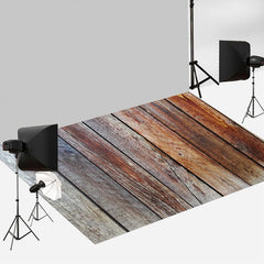 Aperturee - Rustikale abblätternde Farbe Holzstruktur Bodenhintergrund