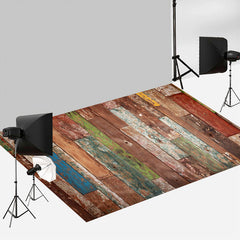 Aperturee - Foto Bodenhintergrund aus verwittertem schäbigem Holz