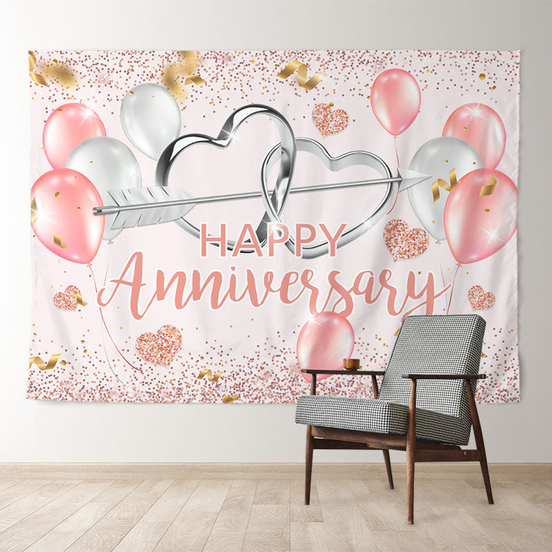 Aperturee - Ballon Herz Jubiläums Valentinstag Hintergrund