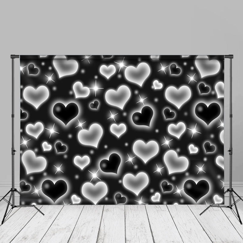 Aperturee - Bokeh Black Heart Valentinstag Hintergründe für Fotos