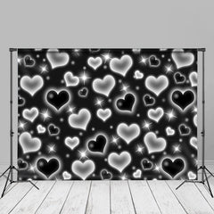 Aperturee - Bokeh Black Heart Valentinstag Hintergründe für Fotos