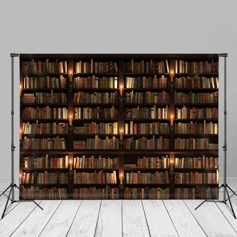 Aperturee - Bücherregal Kerzenlichter zurück zur Schulkulisse