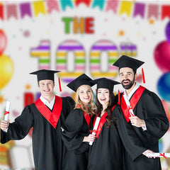 Aperturee - Bunte Luftballons als Hintergrund zum 100. Schultag
