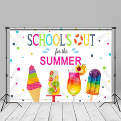 Aperturee - Bunte Eisschulen im Sommer Fotohintergrund