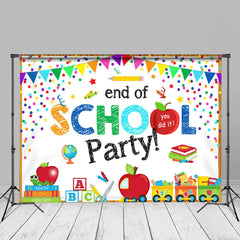Aperturee - Bunte Elemente Ende der Schulparty Fotohintergrund