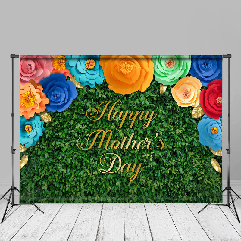 Aperturee - Bunte Blumenblätter Wand Muttertag Hintergrund Diy