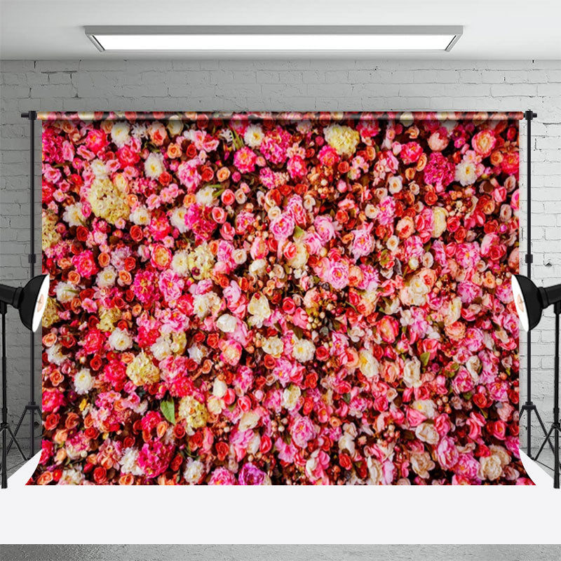 Aperturee - Bunte Blumenknospen floraler Hintergrund zum Valentinstag