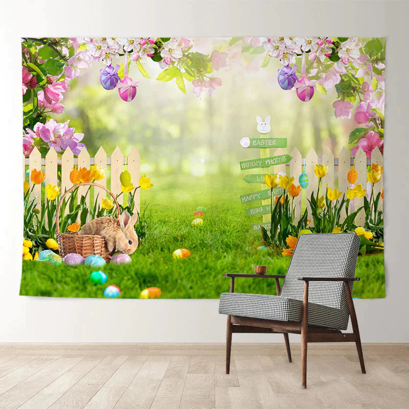 Aperturee - Bunte Eierjäger Frühlings Fröhliche Ostern Hintergrund