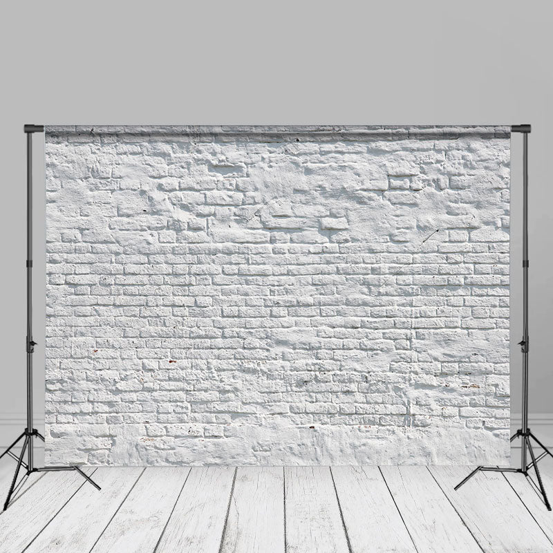 Aperturee – Fotostudio Hintergrund aus rissigem verwittertem weißem Backstein