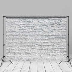 Aperturee – Fotostudio Hintergrund aus rissigem verwittertem weißem Backstein