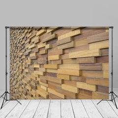 Aperturee - kreativer abstrakter geometrischer Holzwandhintergrund