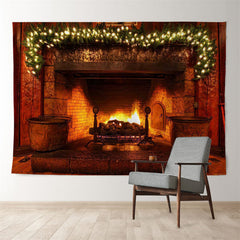 Aperturee - Kamin warmer Familienfoto Weihnachtshintergrund
