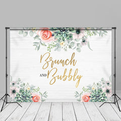 Aperturee - Blumenpflanzen Brunch Fotohintergrund mit sprudelndem Frühling