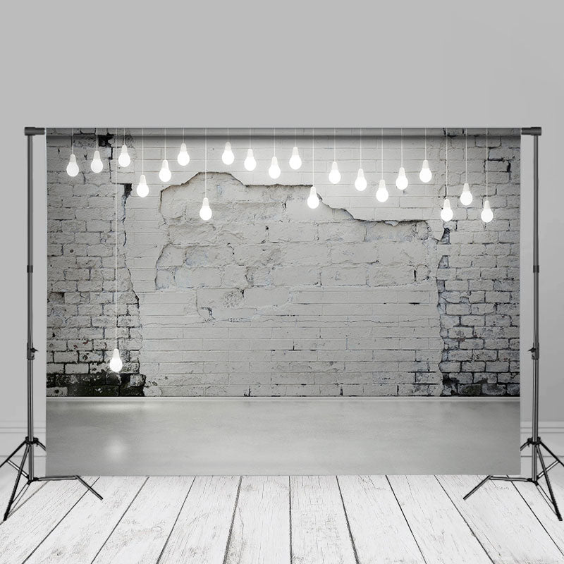 Aperturee - Moderne weiße Ziegelwand Licht Fotoshooting Hintergrund