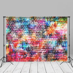 Aperturee – Mehrfarbiger Backsteinmauer Fotostudio Hintergrund