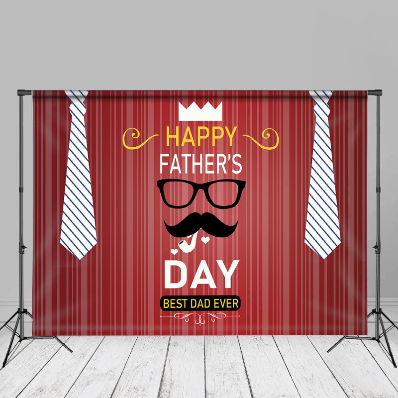Aperturee - Krawattenbrille Rad Stripe Alles gute zum Vatertag Hintergrund