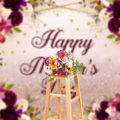 Aperturee - Rad  und rosafarbene Rosen Glitzer Hintergrund für den Muttertag