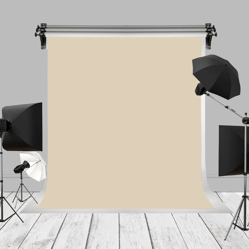 Aperturee - Professioneller einfarbiger beigefarbener Hintergrund für die Fotografie