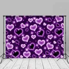 Aperturee - Lila Herz Valentinstag Portrait Studio Hintergrund