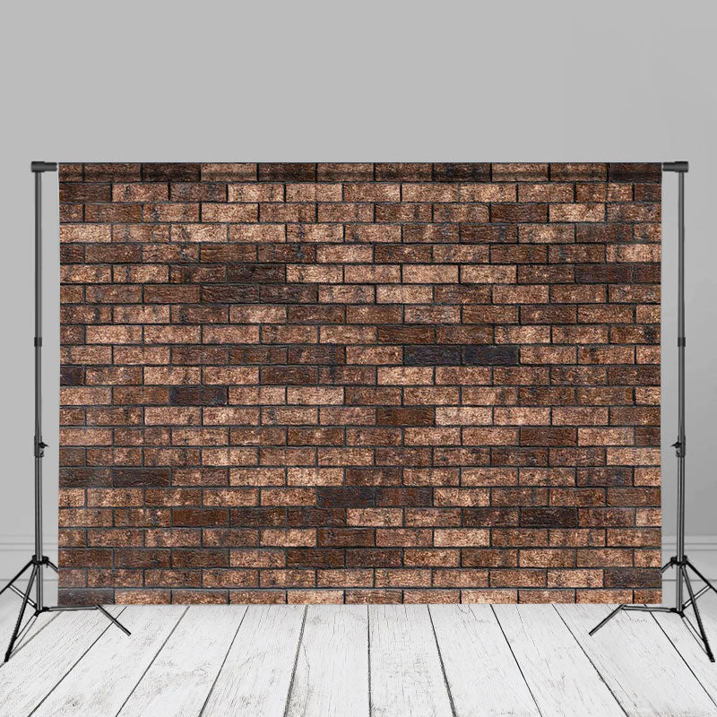 Aperturee – Retro Backsteinmauer Fotohintergrund Studio Foto Requisiten