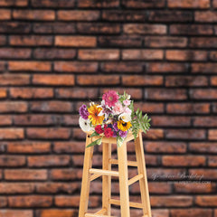 Aperturee - Ländlicher Hintergrund aus rotem Backstein für Porträtfotografie