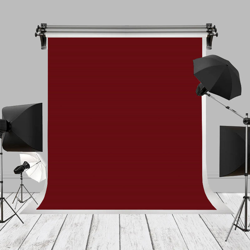 Aperturee - Solide dunkelrote Portrait Fotokabinen Hintergrund für Studio