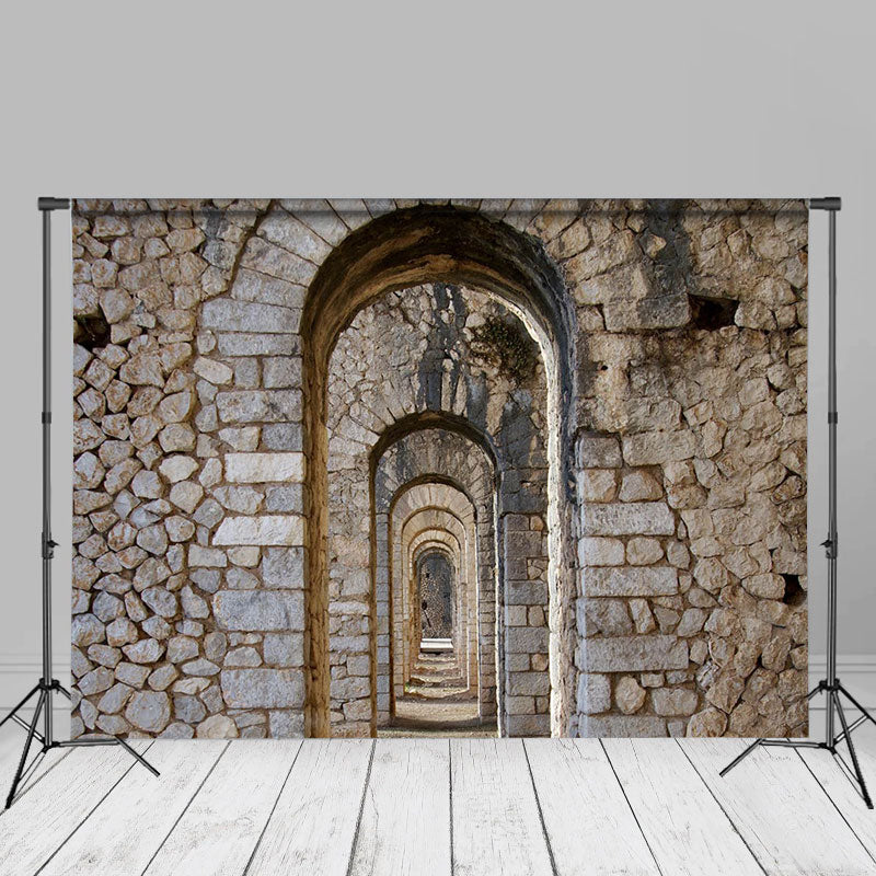 Aperturee - Tempel des Jupiter Anxur Backsteinmauer Fotohintergrund