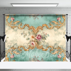 Aperturee - Vintage Blumenmuster Fine Art Fotoshooting Hintergrund