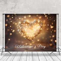 Aperturee - Warmes Herz Licht Bokeh Foto Valentinstag Hintergrund