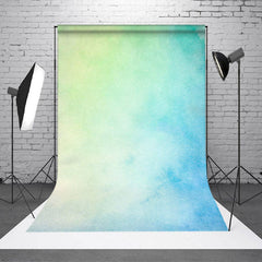 Aperturee - Aquarell grün blauer Farbverlauf Textur Fotohintergrund