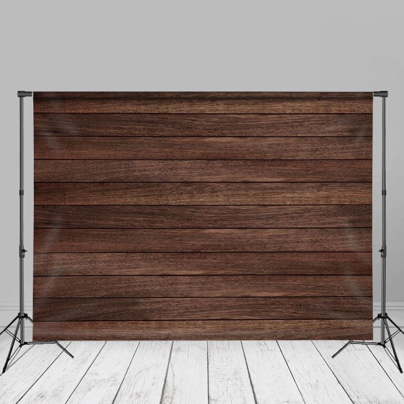Aperturee - rustikale Wand Fotoshooting Hintergrund mit Holzstruktur und brauner Textur